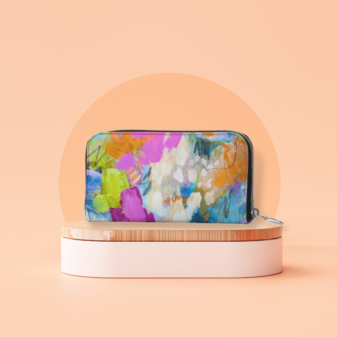 Leather Zip Wallet "Awakening"