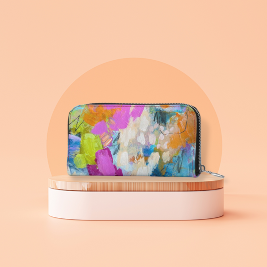 Leather Zip Wallet "Awakening"