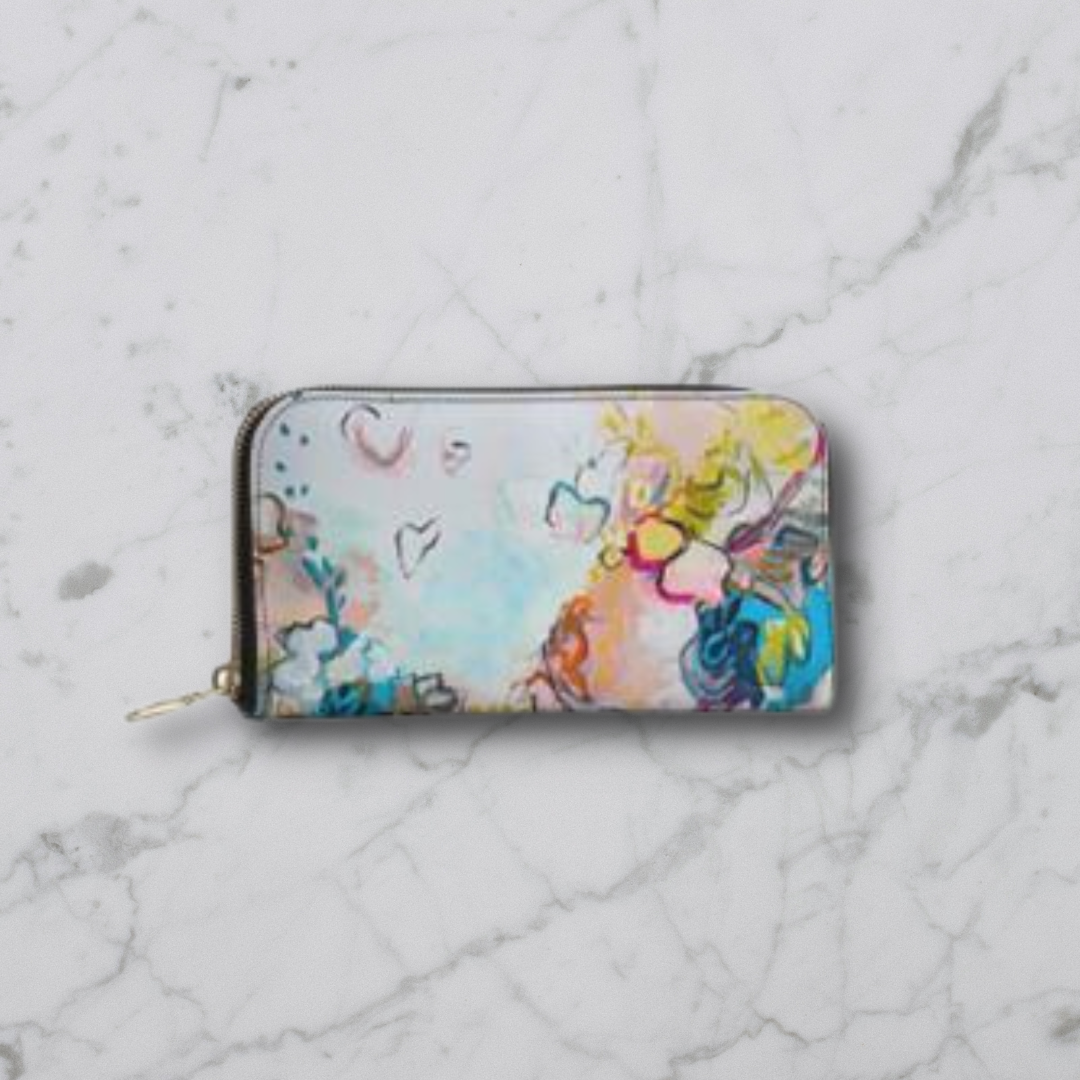 Leather Zip Wallet "Fancy Pants"
