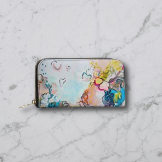 Leather Zip Wallet "Fancy Pants"